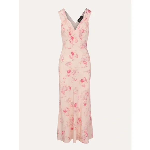 pink realisation par dress Realisation Par Pink Floral Maxi Dress by Realisation Par